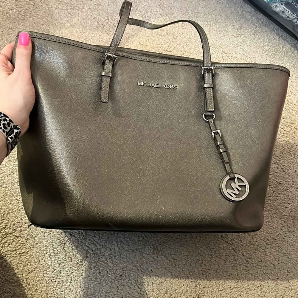 Michael Kors Metallic Tote Bag
